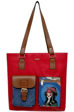 Dogo Umhängetasche Multi Pocket Bag Bring Your Colours To Life Damen Handtaschen, Vegan