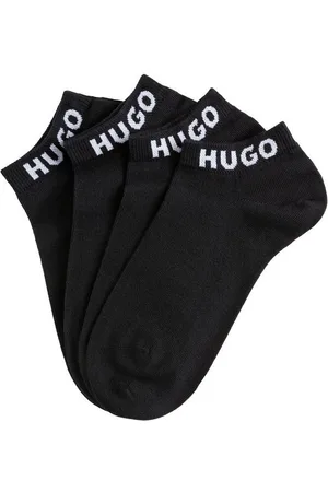 HUGO BOSS Socken 3P AS UNI CC W (Packung, 3-Paar, 3er) mit kontrastfarbenen Logoschriftzug