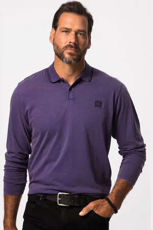 JP 1880 Poloshirt Poloshirt Langarm Vintage-Look Polokragen bis 8 XL - Verkäufer: Popken Fashion Group