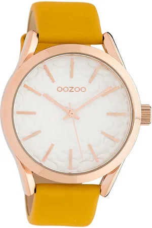 Oozoo Quarzuhr Damen Armbanduhr Timepieces Analog, (Analoguhr), Damenuhr rund, groß (ca. 43mm), Lederarmband , Fashion - Verkäufer: Fit4Style Silberschmuck - IMPPAC