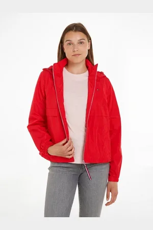 Tommy Hilfiger Windbreaker TRANSITIONAL HOODED WINDBREAKER mit Logostickerei