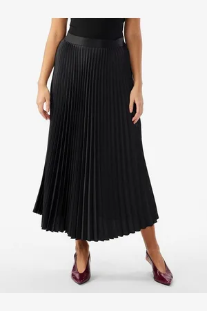 Y.A.S Plisseerock YASCELINE HW MIDI SKIRT S. NOOS