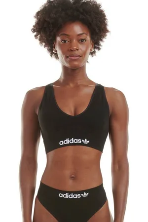 adidas Bralette mit breitem Logo-Bund