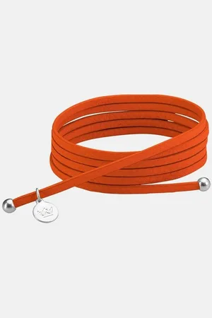 Sence Copenhagen Armband Damen Rot - Bohemian Dream Wrap Bracelet - mit Perlen versilbert, 110 cm - Messing versilbert - Verkäufer: Jan Eißmann