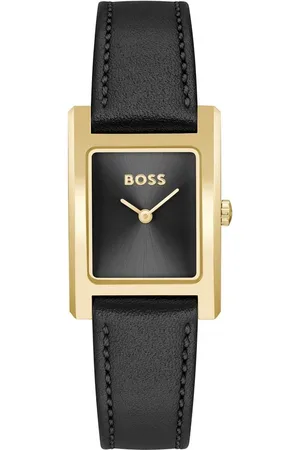 HUGO BOSS Quarzuhr LUCY 1502742, Damenuhr, Armbanduhr, analog, Lederarmband