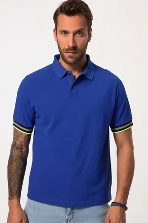 JP 1880 Poloshirt Poloshirt Halbarm Piqué Streifenbündchen bis 8 XL - Verkäufer: Popken Fashion Group