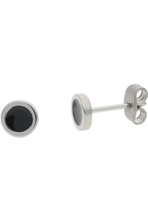 JuwelmaLux Paar Ohrstecker Edelstahl Ohrstecker mit Kohlefaser JL32-06-0050 (kein Set, 2-tlg., inkl. edelm Schmucketui) - Verkäufer: Juwelier-Bacak