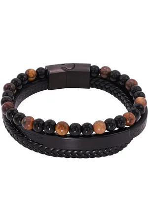 Heideman Armband Justus farben (Armband, inkl. Geschenkverpackung), Echtlederarmband, Männerarmband, Männerlederarmband - Verkäufer: