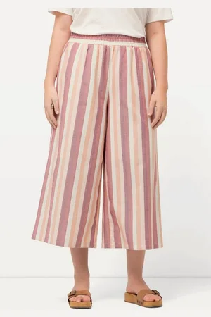 Ulla Popken Culotte Culotte Streifen weites Bein Biobaumwolle - Verkäufer: Popken Fashion Group