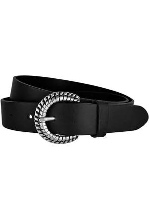 QS by s.Oliver Ledergürtel Damen Gürtel Belt Frauen Ledergürtel schwarz 2120609-9999 - Verkäufer: Bilvary