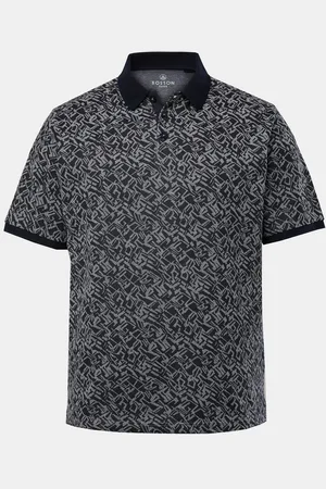 Boston Park Poloshirt Poloshirt Langarm Allover-Druck - Verkäufer: Popken Fashion Group