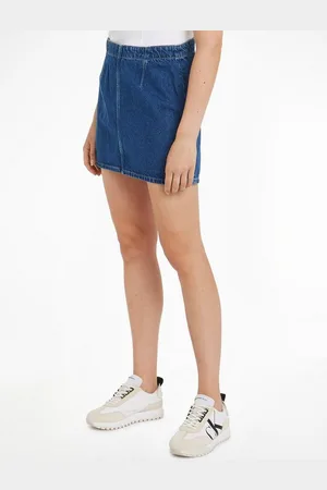 Calvin Klein A-Linien-Rock MR A LINE DARTED MINI SKIRT mit Logomarkenlabel