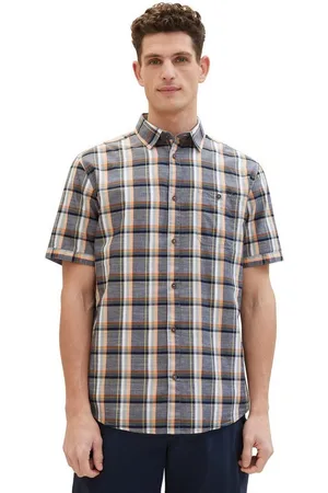 TOM TAILOR Kurzarmhemd CHECKED SLUBYARN (1-tlg) - Verkäufer: Jeans-direct