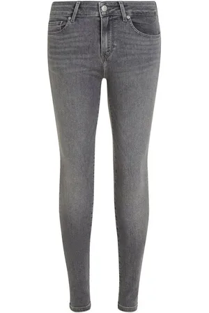 Tommy Hilfiger Skinny-fit-Jeans TH FLEX COMO SKINNY RW GYA (TH FLEX COMO SKINNY RW) mit Logo-Badge