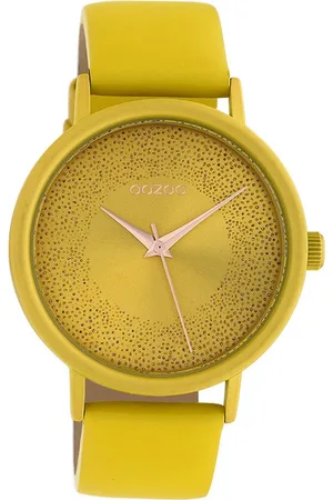 Oozoo Quarzuhr Damen Armbanduhr Timepieces Analog, (Analoguhr), Damenuhr rund, groß (ca. 42mm), Lederarmband , Fashion - Verkäufer: Fit4Style Silberschmuck - IMPPAC