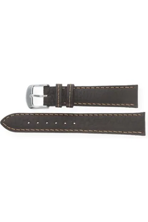 JuwelmaLux Uhrenarmband Uhrenband Rindsleder dunkelbraun JL38-10-0006 - Verkäufer: Juwelier-Bacak