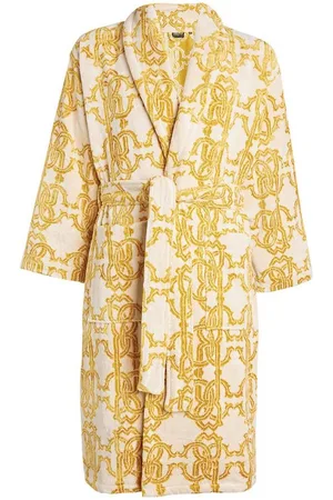 Roberto Cavalli Bademantel Bademantel, Unisex Shwal Bathrobe, Gold - Verkäufer: evoox