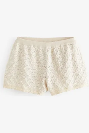 Laura Ashley Loungepants Lounge-Shorts mit Lochstickerei (1-tlg) - Verkäufer: Next Germany GmbH