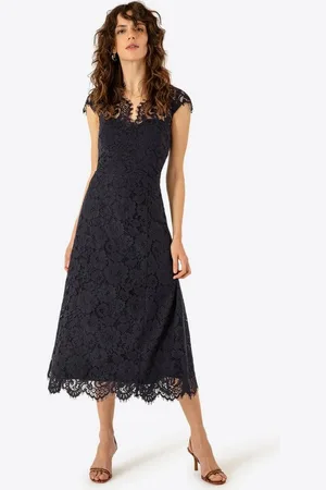 Ivy & Oak Spitzenkleid navy blue Sommerkleid Taillierter Schnitt,mit Unterrock,Gr.32 - Verkäufer: Tobil