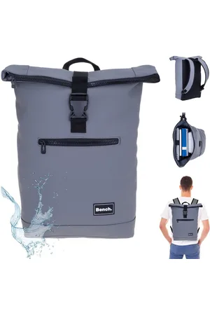Bench Freizeitrucksack Roll-Top Kurierrucksack Hydro aus Plane wetterfest A4, Laptop Fach Rucksack Daypack Tagesrucksack 64175 + Etui - Verkäufer: Sporttaschenshop