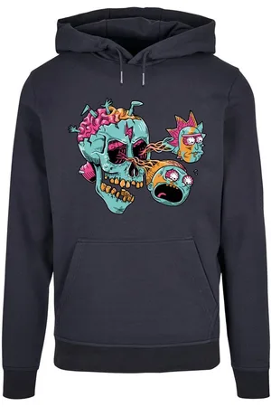 Absolute Cult Kapuzensweatshirt Herren Rick And Morty - Eyeball Skull Basic Hoody (1-tlg)