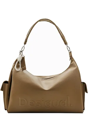 Desigual Umhängetasche Half Logo 24 Kaki Brasilia - Schultertasche 40.5 cm (green) - Verkäufer: Markenkoffer