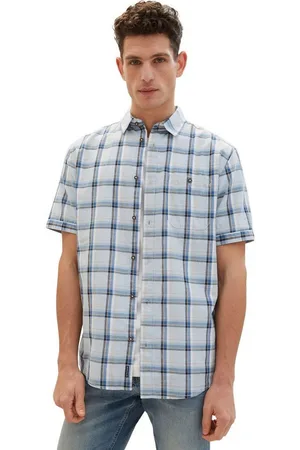 TOM TAILOR Kurzarmhemd CHECKED SLUBYARN (1-tlg) - Verkäufer: Jeans-direct