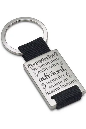 Lieblingsmensch Schlüsselanhänger Freundschaft ist, wenn man nicht extra aufräumt...-tolles Geschenk (Schlüsselanhänger mit Gravur, inklusive Schlüsselring), Robuste und filigrane Lasergravur - Verkäufer: