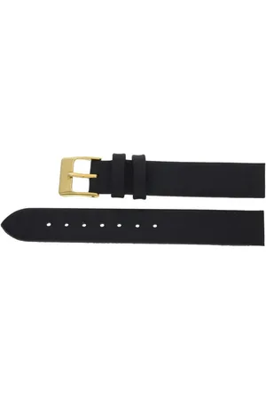 JuwelmaLux Uhrenarmband Uhrband Leder schwraz Edelstahl Dornschließe 14 mm - Verkäufer: Juwelier-Bacak