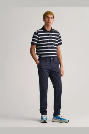 GANT Chinohose SLIM TWILL CHINOS mit gefütterten Seitentaschen