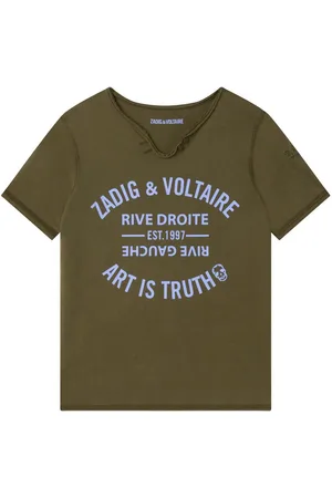 Zadig & Voltaire Print-Shirt Kids T-Shirt oliv grün - Verkäufer: coolkids-store