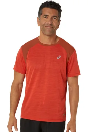 Asics Laufshirt Road SS Top Herren True Red Spice Latte - Verkäufer: Schuhdealer