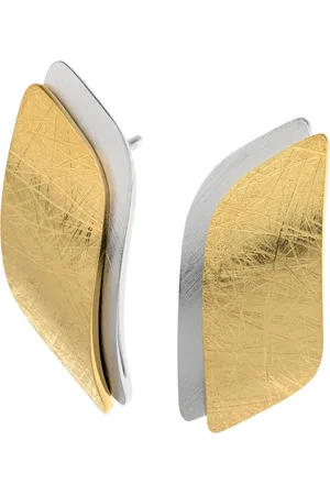 ERNSTES Paar Ohrstecker Edelstahl gekratzt-Optik 24 x 9 mm - Verkäufer: Schmuck-Uhren-Trends
