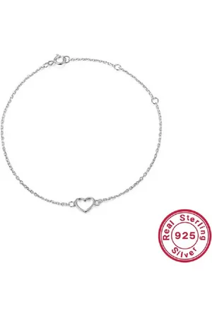 Eyecatcher Armkette 925 Sterling Silber kleines Armkettchen Armkette mit Herz Anhänger (kein Set) - Verkäufer: