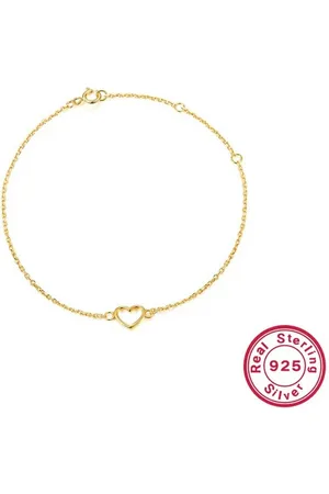 Eyecatcher Armkette 925 Sterling Silber kleines Armkettchen Armkette mit Herz Anhänger (kein Set) - Verkäufer: