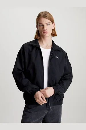 Calvin Klein Outdoorjacke UNPADDED HARRINGTON mit Calvin Klein Logo-Badge