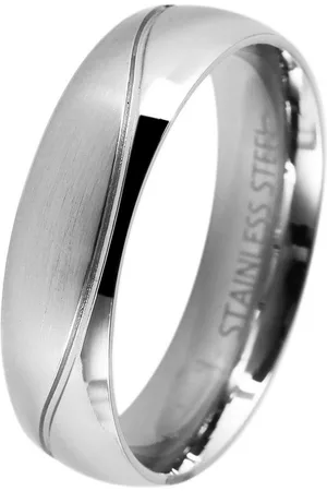 Akzent Partnerring Natural View aus Edelstahl, , Gr. 56 - 72 (Einzeln), Herren Ring - Verkäufer: Shaghafi GmbH