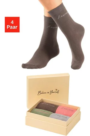 Lascana Basicsocken (Box, 4-Paar) in ansprechender Geschenkbox