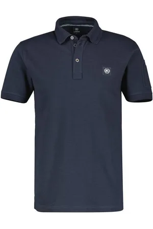 Lerros Poloshirt mit Logo-Badge auf der Brust