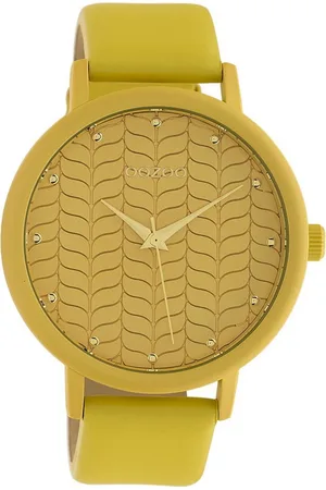 Oozoo Quarzuhr Damen Armbanduhr Timepieces Analog, (Analoguhr), Damenuhr rund, groß (ca. 45mm) Lederarmband - Verkäufer: Fit4Style Silberschmuck - IMPPAC