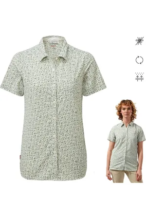 Craghoppers Kurzarmshirt - NosiLife Kurzarm Bluse mit UV Schutz- Tayma, grün - Verkäufer: hive outdoor