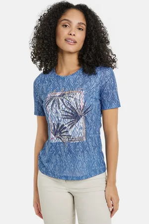 Gerry Weber Kurzarmshirt Gemustertes T-Shirt mit Frontprint - Verkäufer: E- Digital GmbH