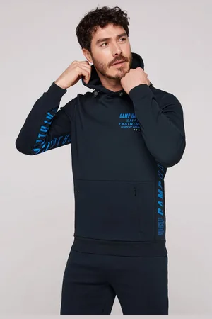 Camp David Kapuzensweatshirt mit kontrastreichen Prints