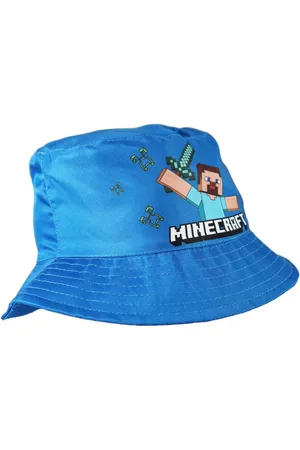Minecraft Fischerhut Steve Kinder Jungen Fischermütze Fischerhut Gr. 52 bis 54 - Verkäufer: WS-Trend