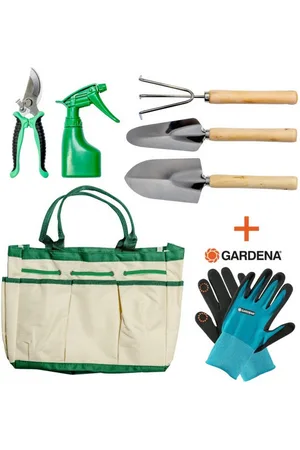 Gardena Gartenhandschuhe 6-teiliges Gartenwerkzeug-Set & Gartenhandschuhe Gr. L - Verkäufer: Grand-Depot-Store