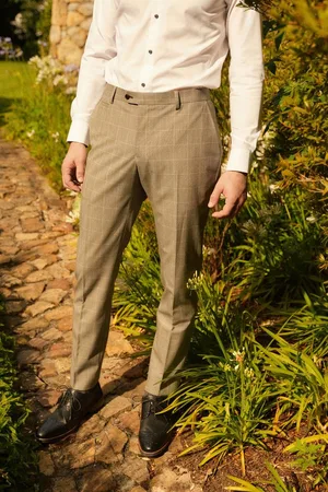 Next Anzughose Slim-Fit-Anzughose mit kleinem Karomuster (1-tlg) - Verkäufer: Germany GmbH
