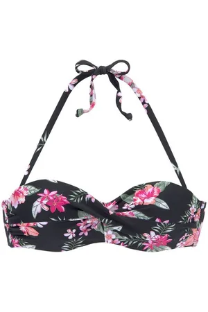 Lascana Bügel-Bandeau-Bikini-Top Santini, im floralen Design