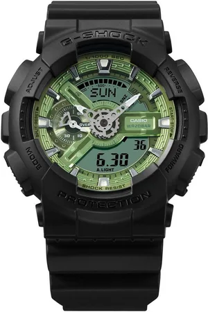 Casio Chronograph GA-110CD-1A3ER, Quarzuhr,Armbanduhr,Herrenuhr,digital, bis 20 bar wasserd.Resinarmband