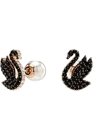 Swarovski Paar Ohrstecker Iconic Swan, Schwan, 5684608, mit ® Kristall - mit ® Perle
