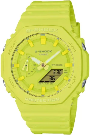 Casio Chronograph GA-2100-9A9ER, Quarzuhr,Armbanduhr,Herrenuhr,digital, bis 20bar wasserd.Resinbarmband